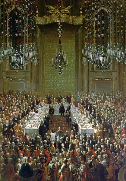 Banquet in the Redoutensaal, Vienna, 1760 (detail of 66717)