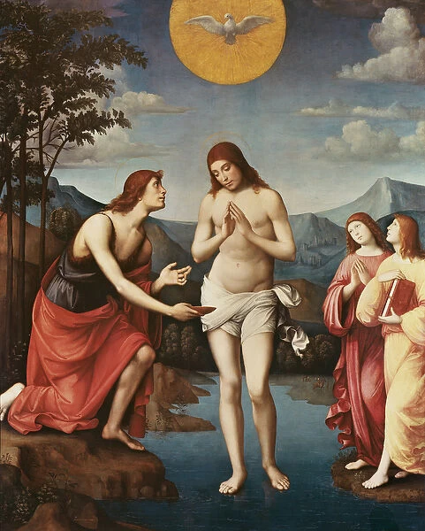 The Baptism of Christ (oil on panel)