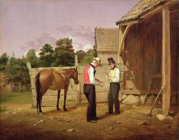 Bargaining for a Horse, 1835 (oil on canvas)