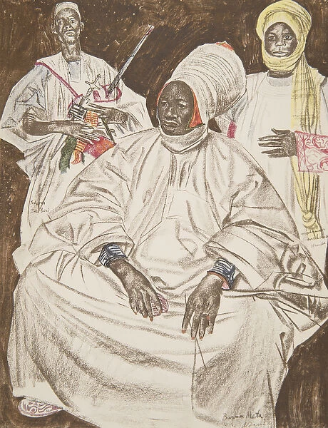 Barma Mata, Sultan de Zinder, from Dessins et Peintures d Afrique