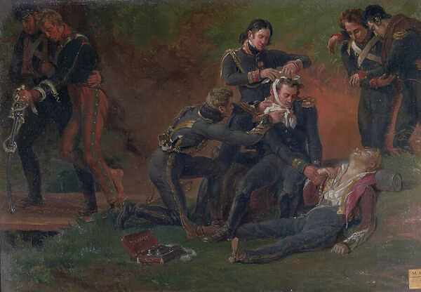 Baron Jean Dominique Larrey (1766-1843) Tending the Wounded at the Battle of Moscow