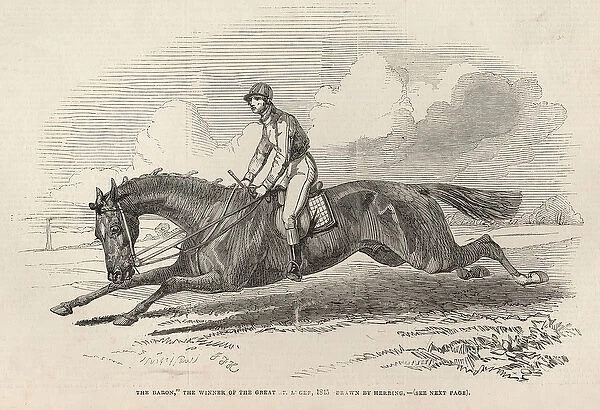 The Baron, the winner of the Great St. Leger, from The Illustrated London News