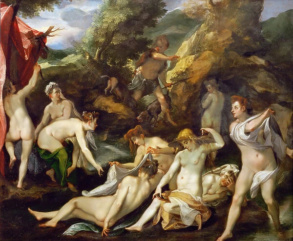Baroque : Diane et Acteon - Diana and Actaeon par Heintz, Joseph, the Elder (1564-1609)