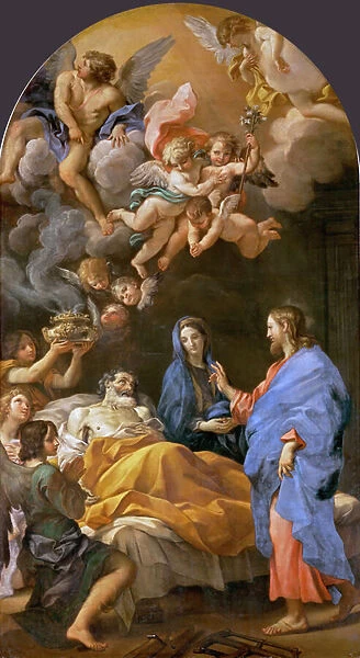 Baroque : La mort de Saint Joseph - Death of Saint Joseph par Maratta, Carlo (1625-1713)