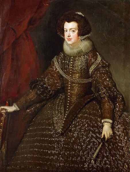 Baroque : Portrait of Elisabeth of France (1602-1644), Queen consort of Spain par