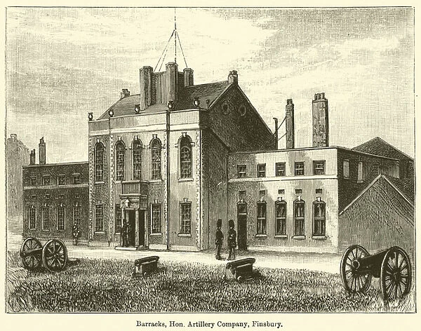 Barracks, Honorable Artillery Company, Finsbury (engraving)