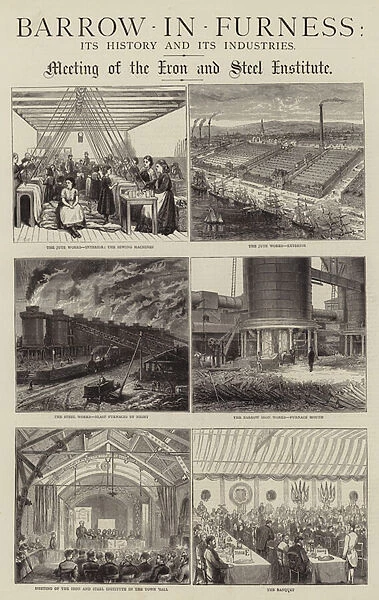 Barrow-in-Furness, its History and its Industries (engraving)