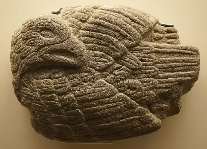 Framed Print : Basalt relief of an eagle Framed Print : Basalt relief of an eagle