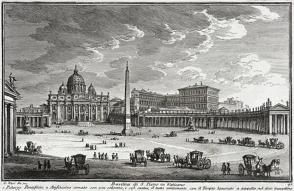 Basilica of Saint Peters, Vatican, c. 1753 (etching)