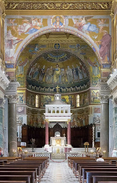 Basilica Santa Maria in Trastevere, Piazza Santa Maria in Trastevere, Rome, Italy (photo)