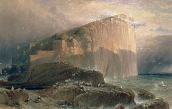 The Bass Rock, East Lothian, 1870 (w  /  c on paper)