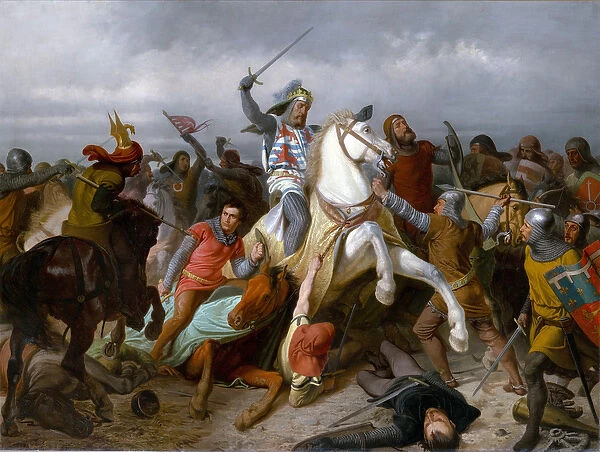 Bataille de Crecy le 26 aout 1346 - Jean Ier de Luxembourg, dit l Aveugle (1296-1346)