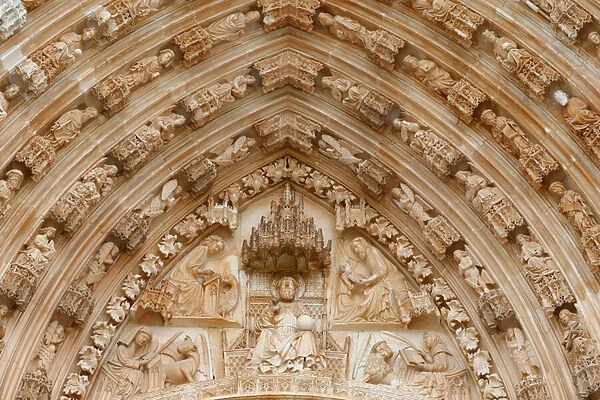 Batalha Monastery. Late Gothic architecture, intermingled with the Manueline style