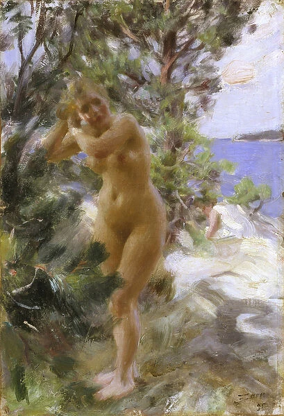 After the Bath, 1895 (oil on canvas)