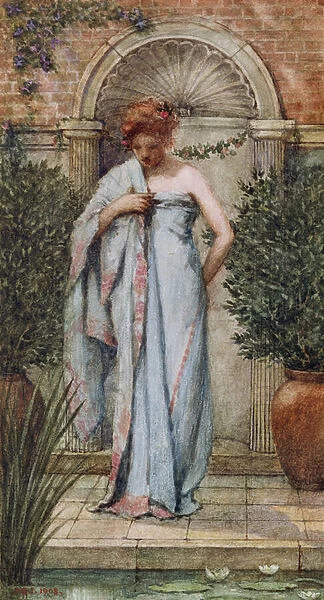 After the Bath, 1908 (w  /  c on paper)