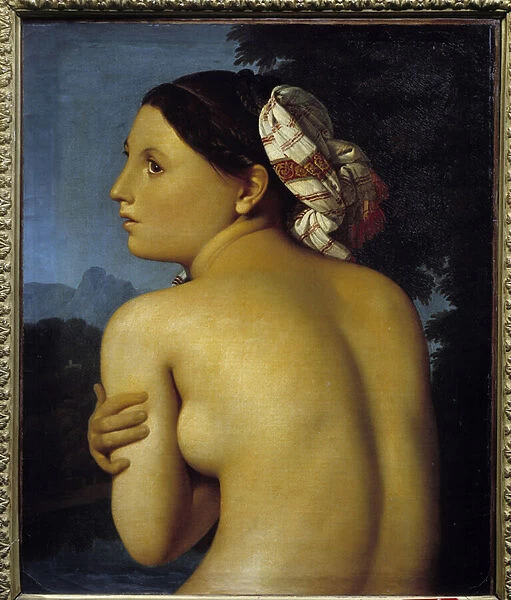 The bather. Painting by Jean Auguste Dominique Ingres (1780-1867), 1807. Oil on canvas