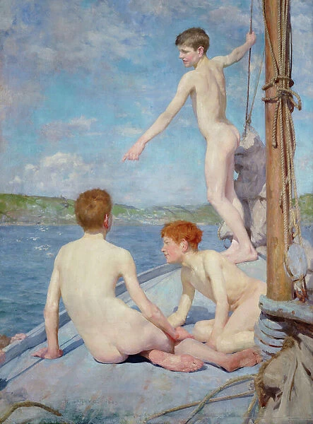 The Bathers, 1889 (oil on canvas)
