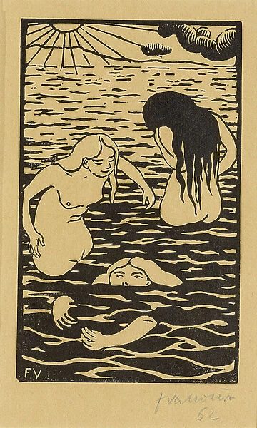 Three Bathers, 1894 (woodcut)