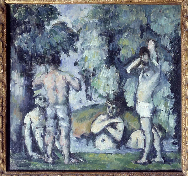 The Five Bathers Painting by Paul Cezanne (1839-1906) 1875 Sun