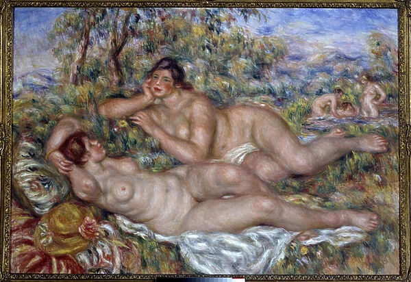 The bathers. Painting by Pierre Auguste Renoir (1841-1919), 1918. Oil on canvas
