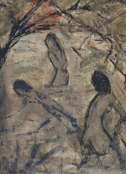 Bathing, 1923 (Glue paint on calluses)