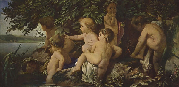 Bathing Children (oil painting)
