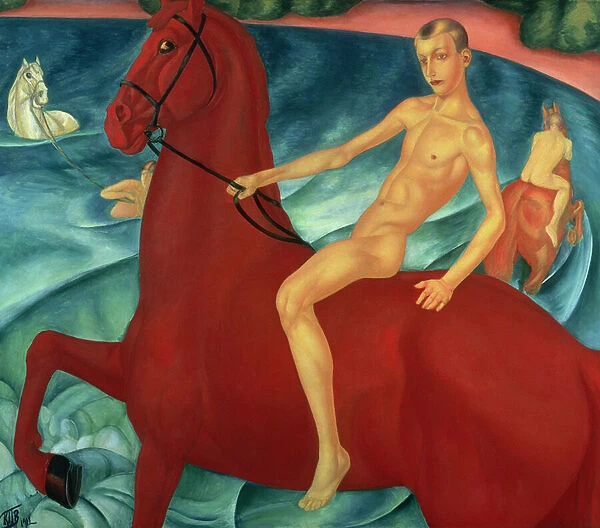 Bathing of the Red Horse, 1912 (oil on canvas)