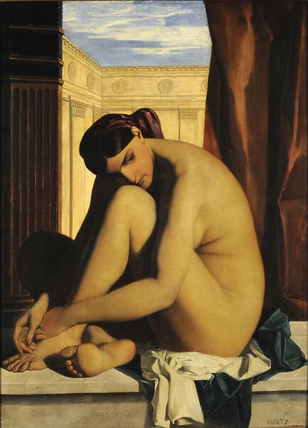 In the Bathroom, 1835 (oil on canvas)