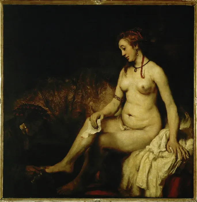 Framed Print : Bathsheba in the bath