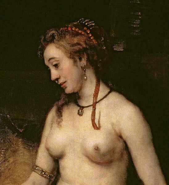 Bathsheba Bathing, 1654 (oil on canvas) (detail of 44593)