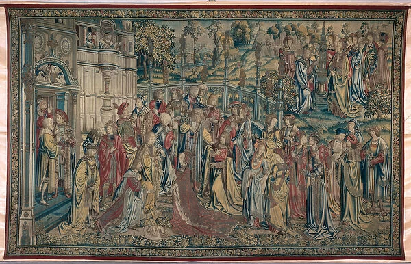 Bathsheba ordered to the Palace, Tapestry of David and Bathsheba, c. 1510-15 (tapestry)