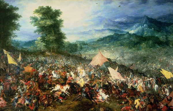 The Battle of Arbelles, or the Battle of Issus, 1602 (oil on canvas)