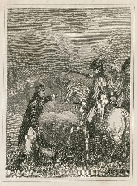 The Battle of Assaye, India, 1803 (engraving)