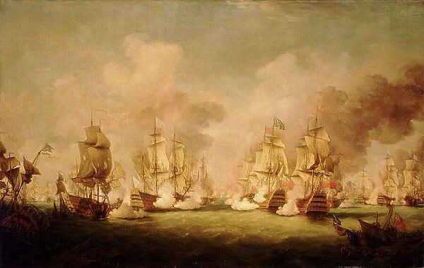 The Battle of Barfleur, 19 May 1692, 18th century (oil on canvas)