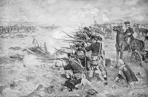 Battle of Brandywine, 11 September 1777 (litho)