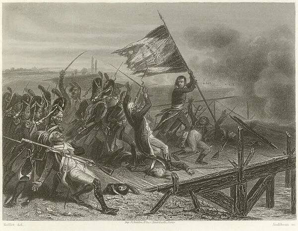 Battle of the Bridge of Arcole (engraving)