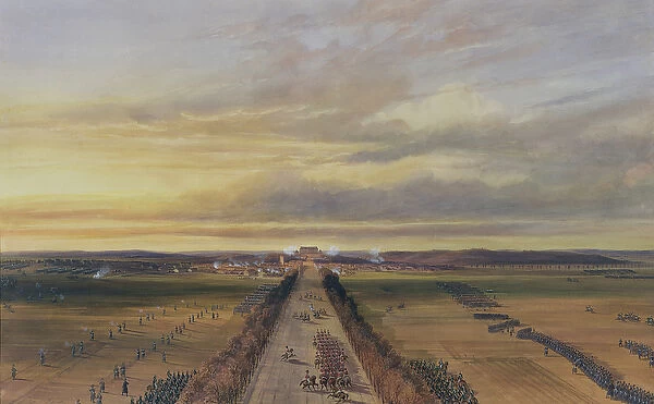 Battle of Brienne, 29th January 1814, 1840 (w  /  c on paper)