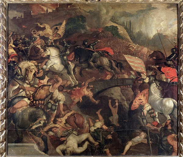 The battle of cadore, in 1508 - Painting, 16th century