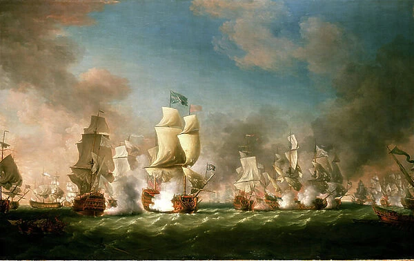 The Battle of Cape Passaro, 11 August 1718, 1767 (oil on canvas)