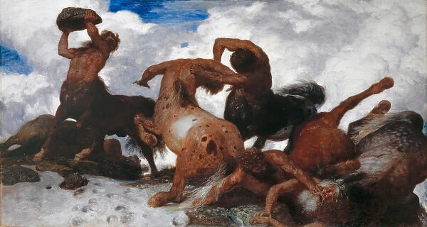 Battle of the Centaurs, 1872-73 (oil on canvas)