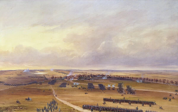 The Battle of Champaubert, 10th February 1814, 1849 (w  /  c on paper)