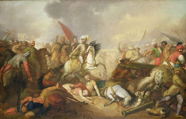 The Battle of Chocim in 1673, 1876 (oil on canvas)