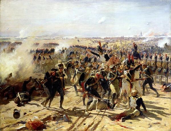 The Battle of Essling, May 1809 (oil on canvas)