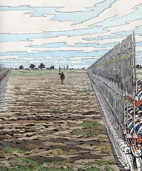 The Battle of Fontenoy (1745): Joseph d'Anterrocks: 'Gentlemen of the English, shoot first', 1896 (illustration)