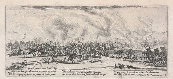 The Battle (La Bataille), from The Miseries of War, 1633 (etching)