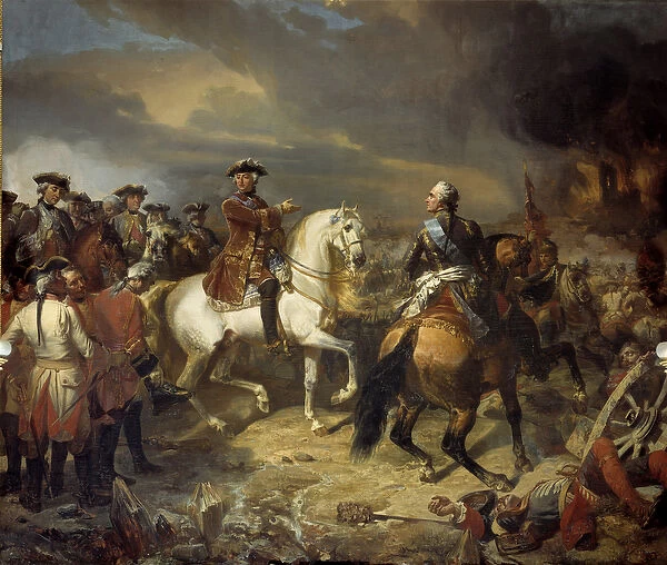 The Battle of Lawfeld won by the Marechal of Saxony on 27  /  07  /  1747 The French army of King
