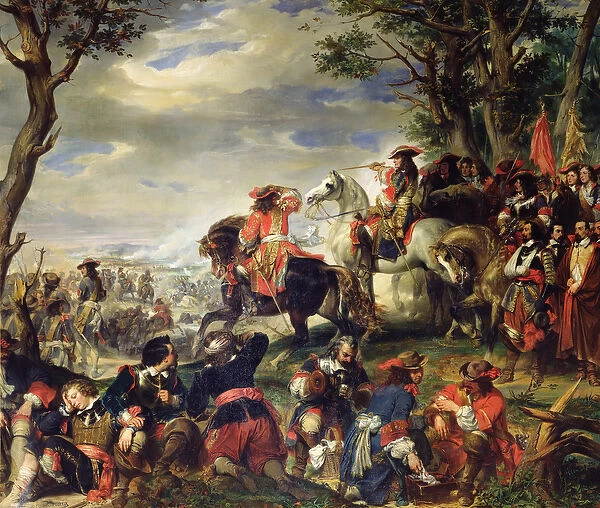 Battle of Marseilles, 4th October 1693, 1837 (oil on canvas)