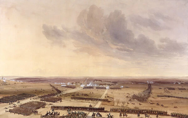 The Battle of Montmirail on the 11th February 1814 (w  /  c on paper)