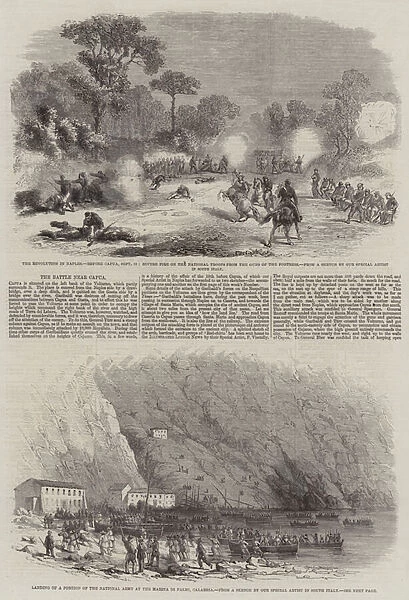 The Battle near Capua (engraving)