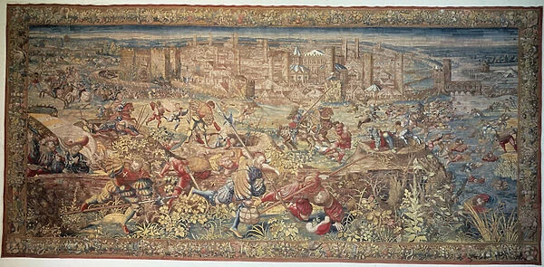 Battle of Pavia. Tapestry. 17th century. Museum of Capodimonte, Naples